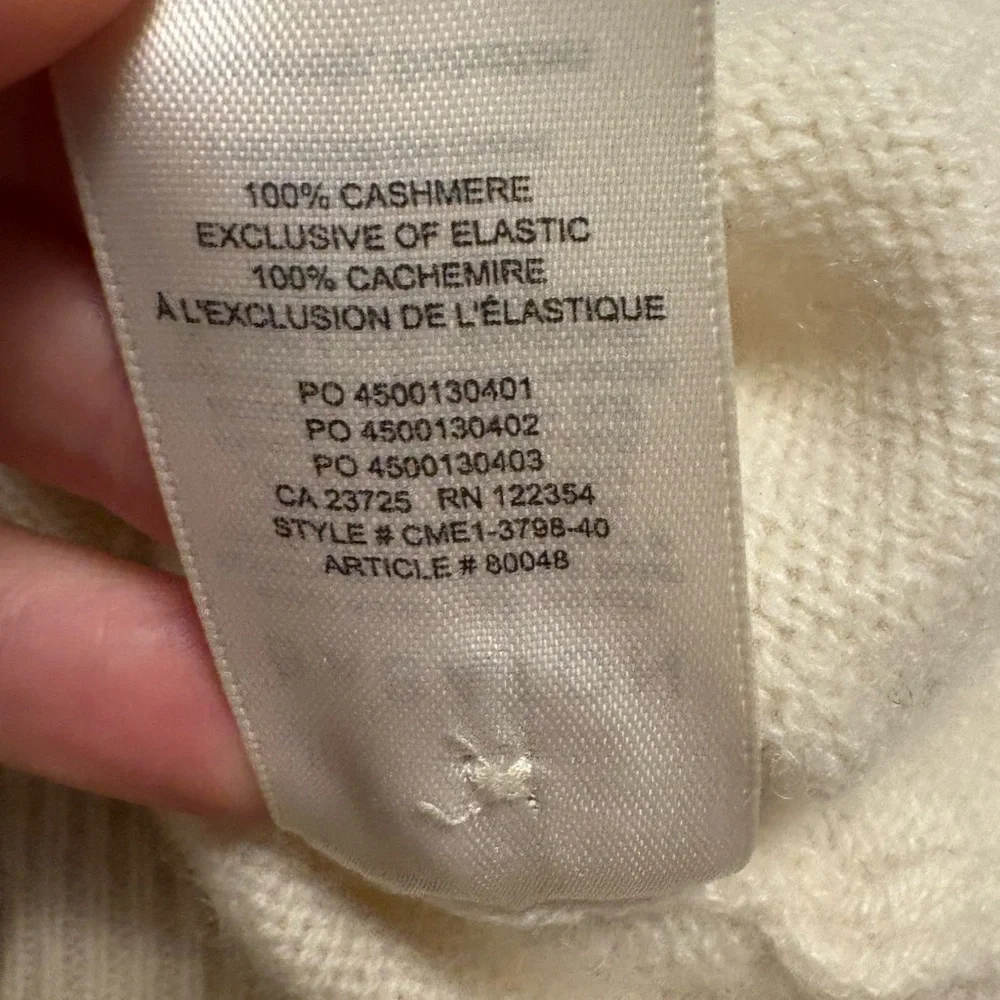 Babaton Cream Knit 100% Cashmere Sweater - Picture 5 of 7